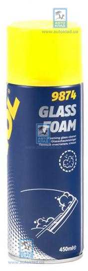 Пенный очиститель стекол 9874 Glass Foam 450мл MANNOL MN9874